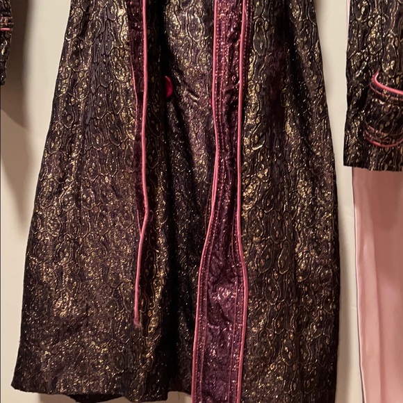 Marc Jacobs Baroque Gold and Purple Trench Coat - Picture 3 of 7